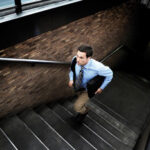 Man-Running-Up-Stairs