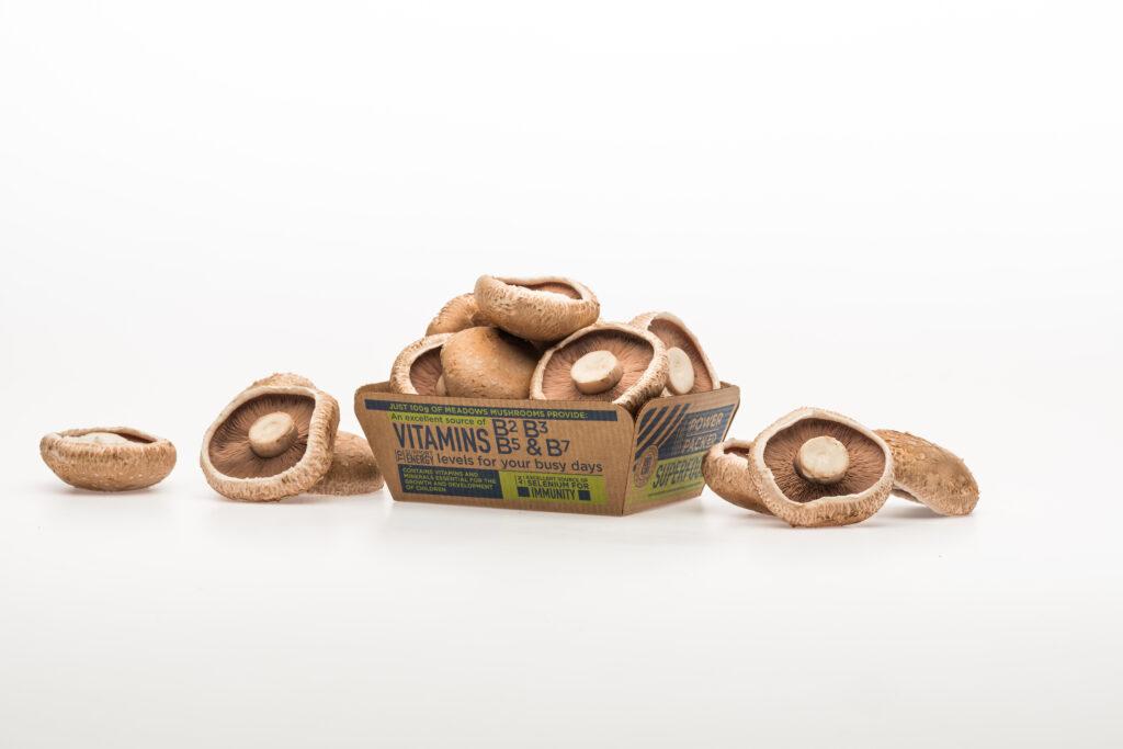 Mushroom producer switches from plastic to cardboard