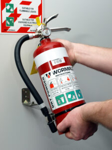 Wormald extinguisher testing