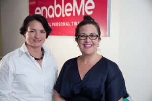 enableMe's Pippa Hogg and Hannah McQueen