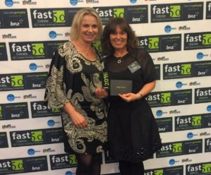 MajorDomo directors Fiona Stevens and Lisa Hayden with their Deloitte award