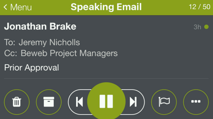 Kiwi app provides in-car email