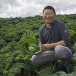 Allan Fong and baby cabbage