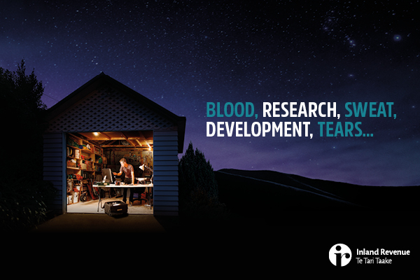 BLOOD, RESEARCH, SWEAT, DEVELOPMENT, TEARS...