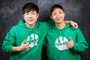 Niesh Jae (left) and James (right)