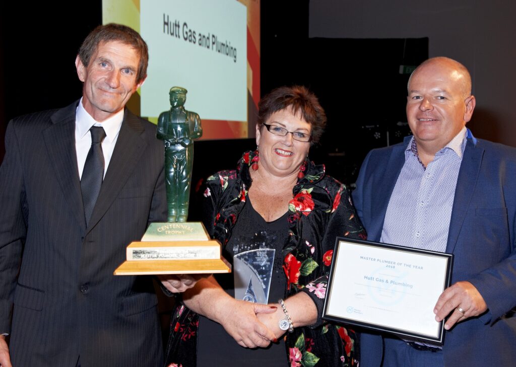 Hutt business secures Master Plumber trophy