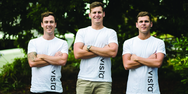 Three friends fizzing