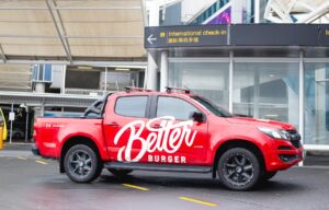 Kiwi company Better Burger jets to NZ's main gateway