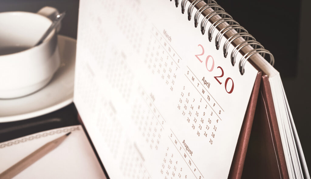 2020 Desktop Calendar