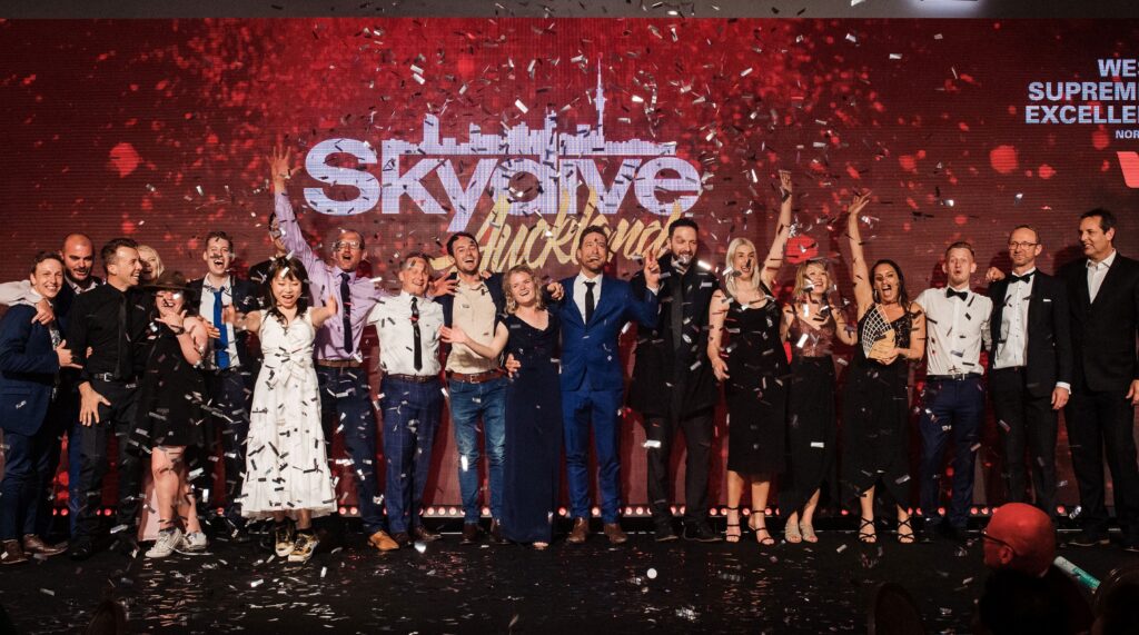 Skydive Auckland reaches new heights at awards
