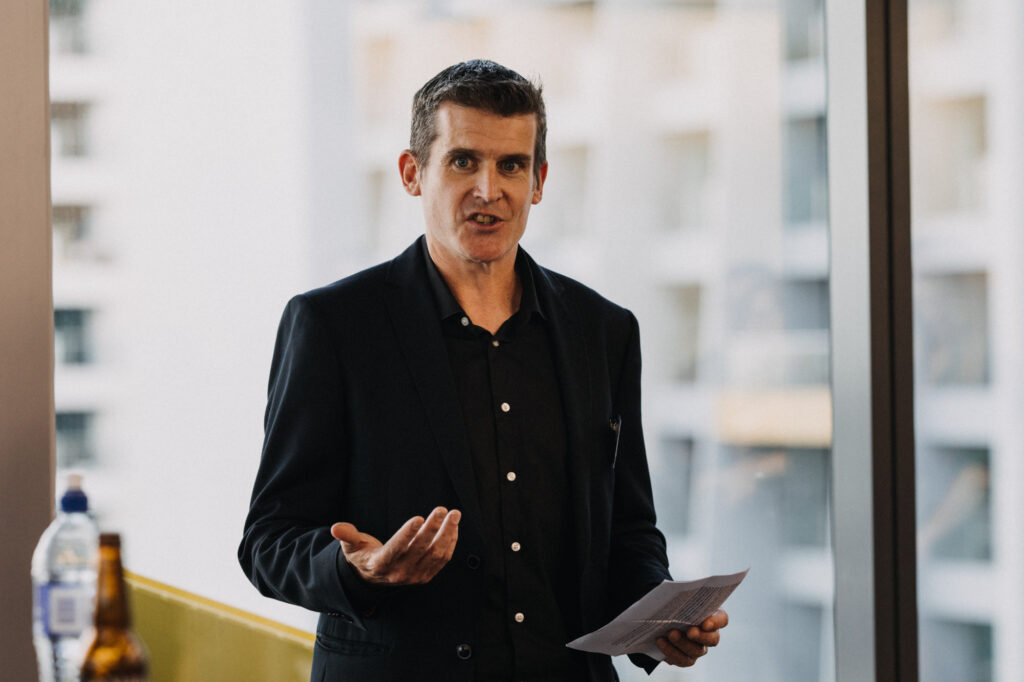 Robert Tighe speaking