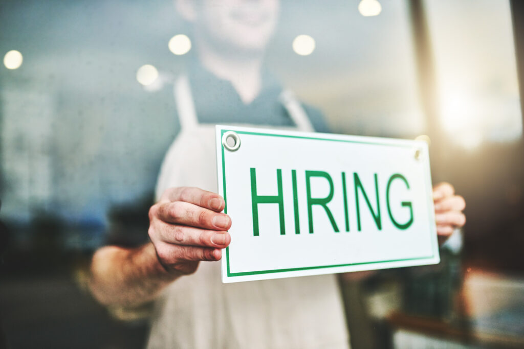 Hiring sign