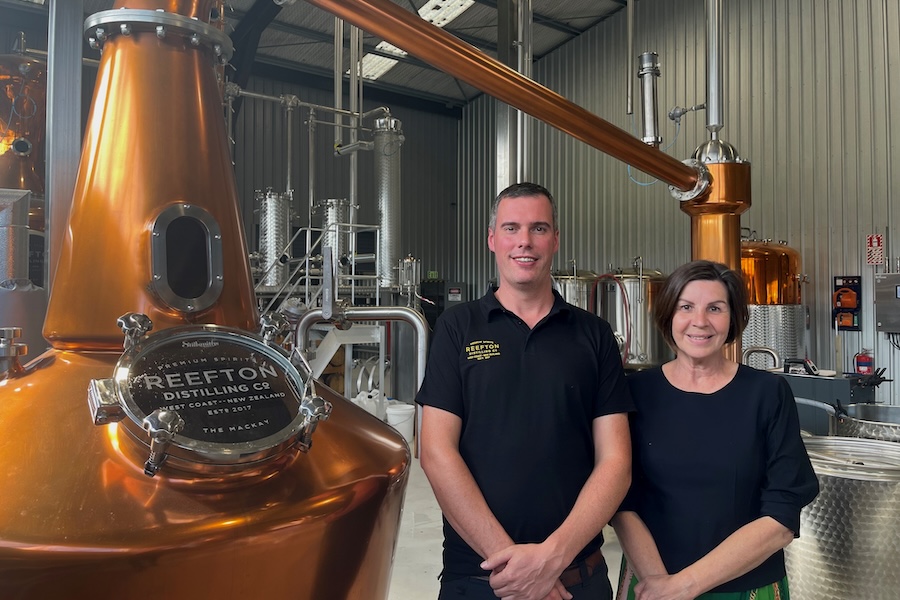 Reefton Distilling Co. Gareth Morgan & Patsy Bass
